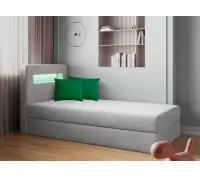 HAPPY A1 łóżko kontynentalne dziecięce 80x200 z oświetleniem LED RGB